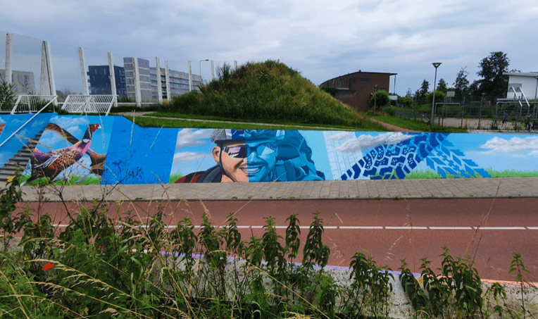 Fietstunnel in Veenendaal met Graffiti